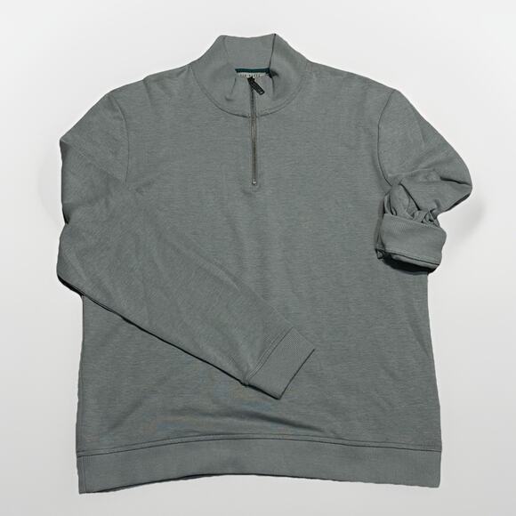 Ted Baker London 1/4 Zip Pullover Mens Size L Preppy Academia Old Money Sweater - Picture 1 of 7